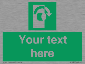 Custom Turn Clockwise Sign